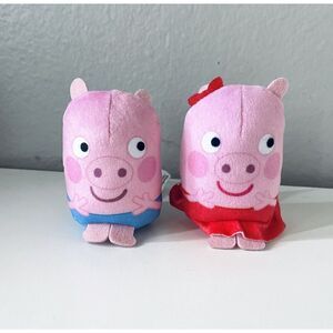 Peppa Pig • Podpals • Set Of 3 Mini Plush Toys • Peppa, George & Zoe Zebra •
